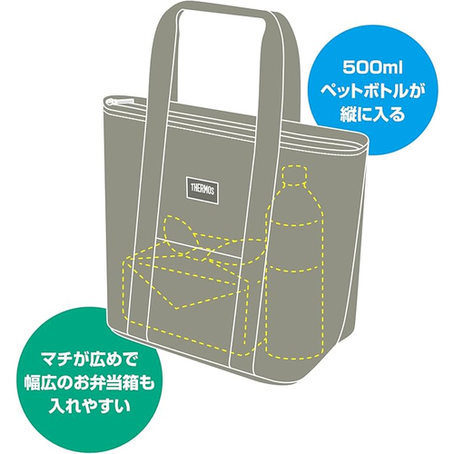 サーモス（THERMOS） 保冷ランチバッグ 7L カーキ RFF－007 KKI