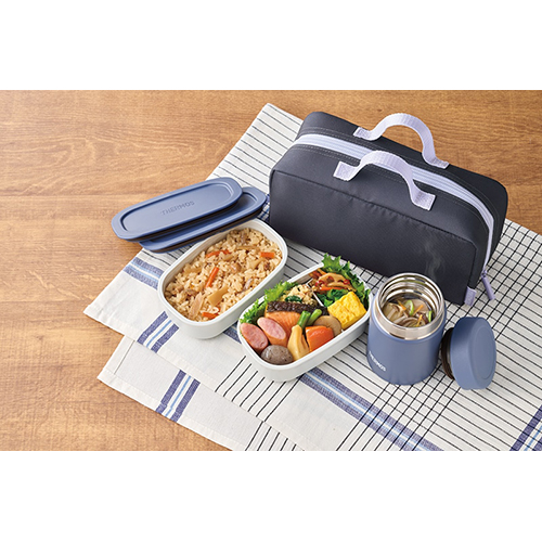 サーモス（THERMOS） スープランチセット JEH－800G NV グレーネイビー