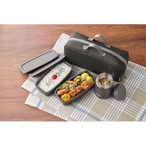サーモス（THERMOS） スープランチセット JEH－1000 BKGY ブラック