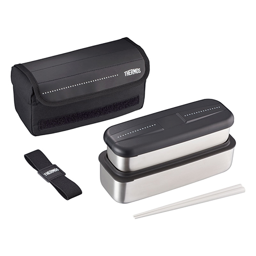 サーモス（THERMOS）　フレッシュランチボックス　DSD－1105W　ドットブラック