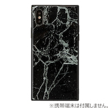 【iPhoneX】 EYLEスクエア型ケース TILE 大理石 ブラック