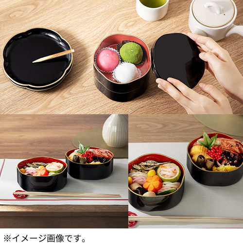 正月用品】 ハレとケ 山中塗り 梅お重 NNJ－399｜【ハンズネットストア】