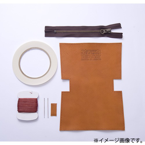 Slow Hands 東急ハンズオリジナル レザークラフト キット ポーチs キャメル レザークラフト用品 レザークラフト キット 東急ハンズネットストア