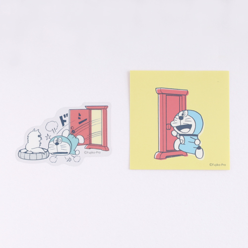 2枚セット　おすわりドラえもん「えへへ」「どこでもドア」 Amazon.co.jp: ドラえもん はさむんです。2 ［アソート4種セット