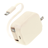 モッテル（MOTTERU） AC充電器 巻取り式 USB-Cケーブル一体型 PD30W