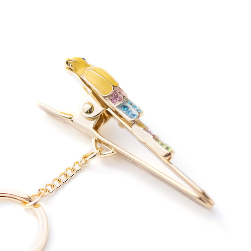 スリーカラット（3carat） バッグキークリップ CL-158 イエロー