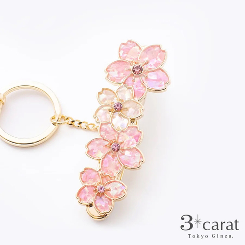 スリーカラット（3carat） バッグキークリップ CL-183 シェル・桜
