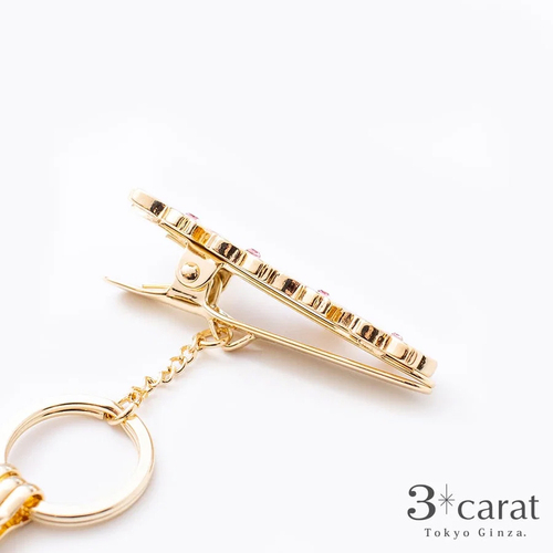 スリーカラット（3carat） バッグキークリップ CL-183 シェル・桜