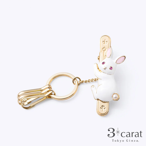 スリーカラット（3carat） バッグキークリップ CL-197WHT しがみつき