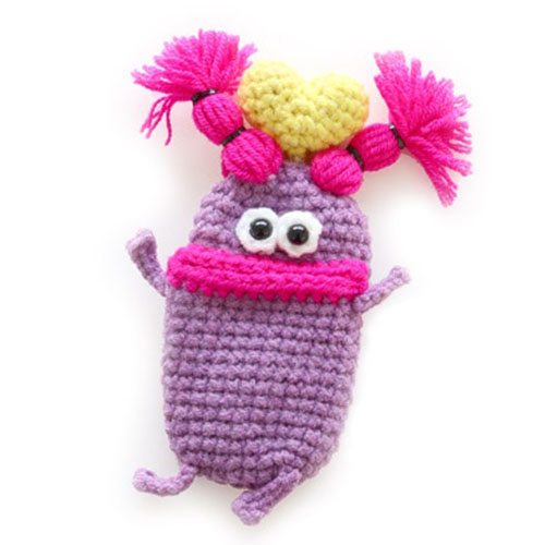 マカロニエッジ（macaroni edge） 毛糸のマスコット キーケース