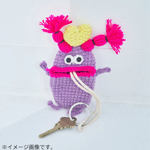 マカロニエッジ（macaroni edge） 毛糸のマスコット キーケース