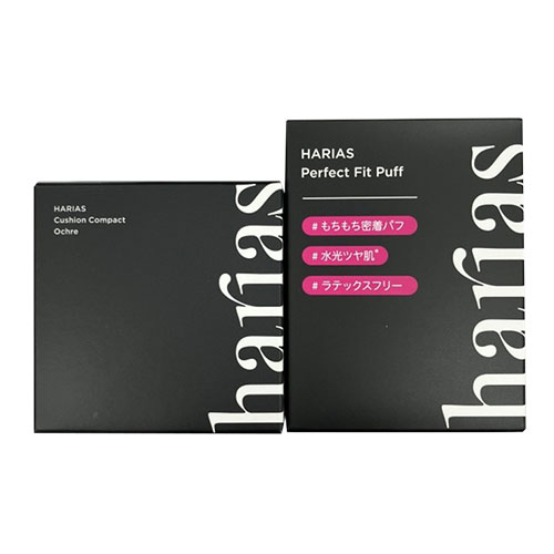 ハリアス（HARIAS） 薬用クッションファンデ パフセット オークル 15g