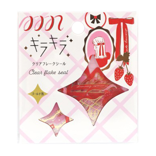 ワールドクラフト キラキラクリアフレークシール KFS-037 Ribbon