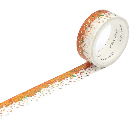 ワールドクラフト キラキラマスキングテープ KRMT15-107 Fragrant