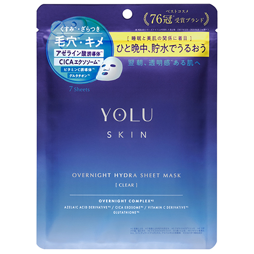 ヨル（YOLU） スキン オーバーナイトハイドラシートマスク クリア 7枚