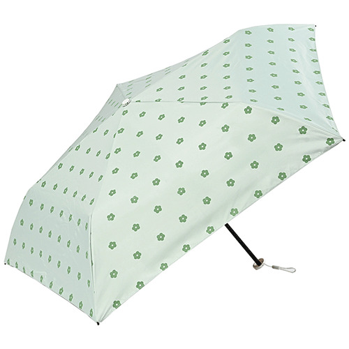 カリス（CHARIS） 晴雨兼用折りたたみ日傘 UG おはな 521005 グリーン
