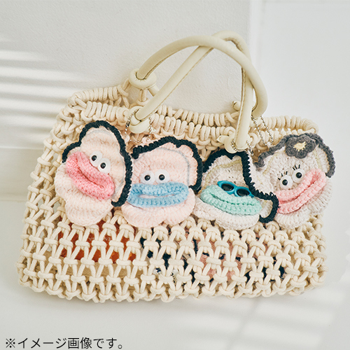 ふっくら食パンみたいなボストンバッグとクロッチくん１１cmポーチ ふっくら食パンみたいなボストンバッグとクロッチくん11cmポーチ