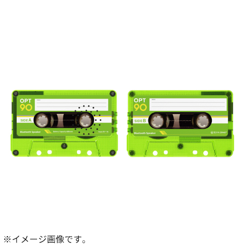 オプト（Opt！） カセットテープ型スピーカー ネオグリーン 1個入