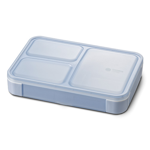 ハンズ限定　シービージャパン（CB　JAPAN）　薄型弁当箱　抗菌フードマン600mL　アクアブルー