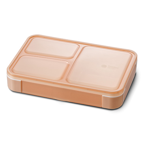 ハンズ限定　シービージャパン（CB　JAPAN）　薄型弁当箱　抗菌フードマン600mL　オレンジソルベ