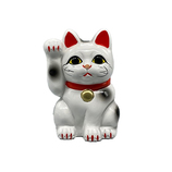 冨本人形園 白小判猫 右手上げ 6号｜【ハンズネットストア】