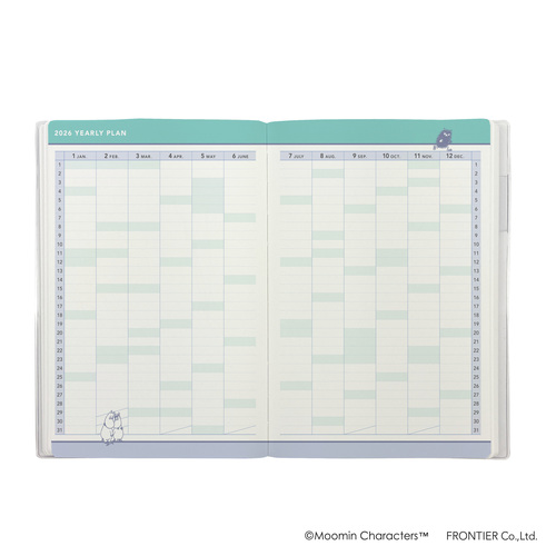 2025年10月始まり】 フロンティア MOOMIN A5 マンスリーブロック