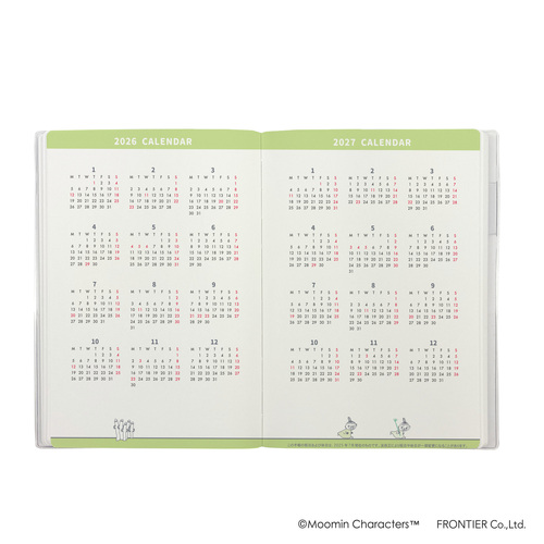 2026年3月始まり】 フロンティア MOOMIN スケジュールブック B6