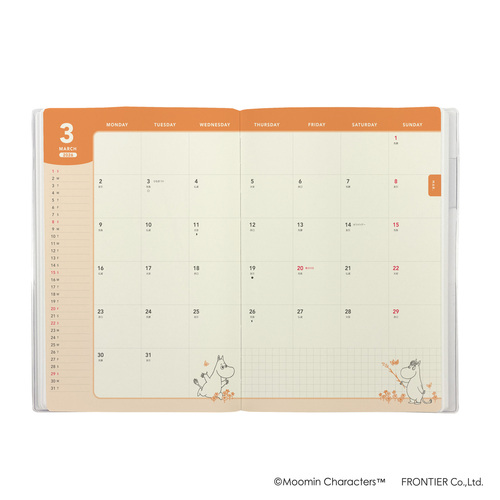 2026年3月始まり】 フロンティア MOOMIN スケジュールブック A5