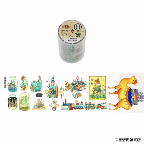 日本出版販売 クリアロールステッカー IP906460 空想街雑貨店