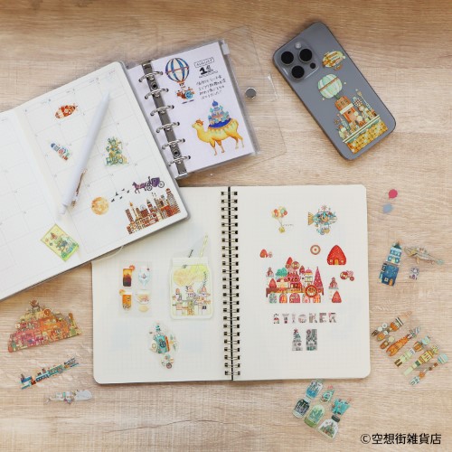 日本出版販売 クリアロールステッカー IP906460 空想街雑貨店