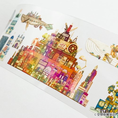 日本出版販売 クリアロールステッカー IP906460 空想街雑貨店