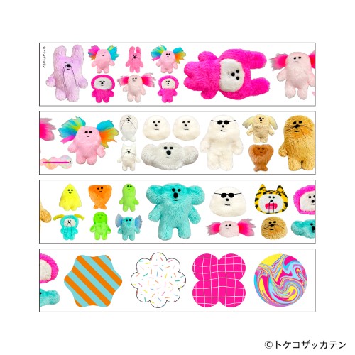 日本出版販売 クリアロールステッカー IP906514 トケコザッカテン