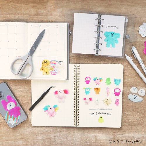 日本出版販売 クリアロールステッカー IP906514 トケコザッカテン