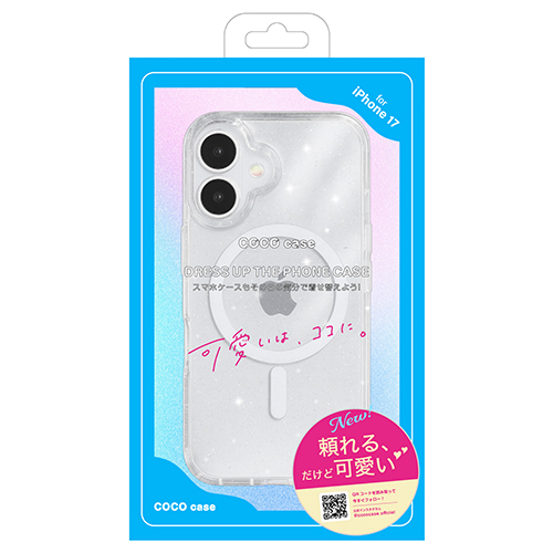 iPhone17】 ココケース（COCO case） スパンコールクリアケース クリア