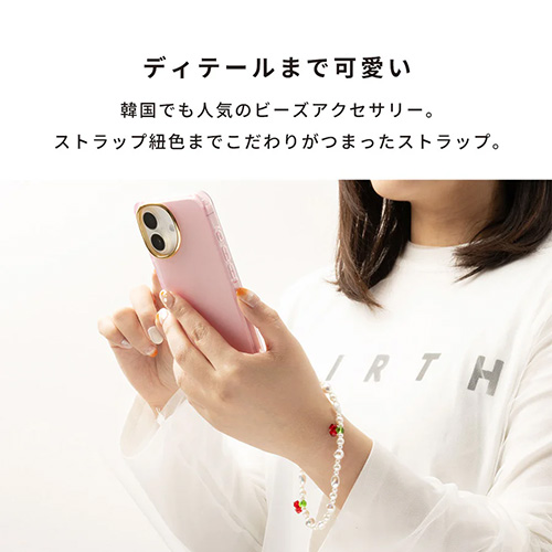 トキタム（tokitam） ビーズストラップ シルバースター／クリア