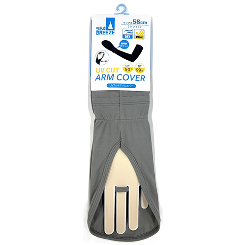 レンフロ　シーブリーズ（SEA　BREEZE）　アームカバー　ミトン型　グレー