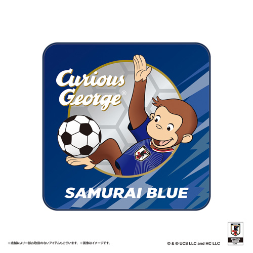 おさるのジョージ ハンドタオル サッカー日本代表ver.｜【ハンズネット
