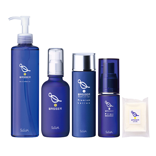 【バッサ 】WASSER 美容洗顔石鹸 80g    2個セット バッサ 美容液120ml 洗顔石鹸80g セット売り 合成界面活性剤不使用の