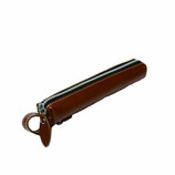 【必要最低限の持ち歩きに◎】 ユナイテッドビーズ 革製スティックペンケース BR K-SPN-03