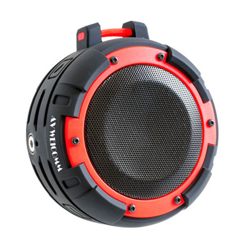 【クリックで詳細表示】SOUND GEAR OUTDOOR Bluetooth4.0対応 IPX8完全防水ワイヤレススピーカー レッド