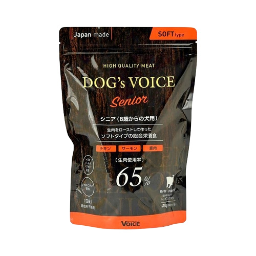 【6袋】 ドッグヴォイス シニア400gx4袋 100gx2袋 計1.8kg ヴォイス（VOICE） 犬用総合栄養食 ドッグヴォイス シニア 400g