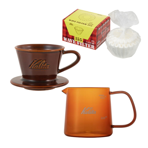 カリタ（Kalita） ウェーブドリップセット ブラウン｜【ハンズネット