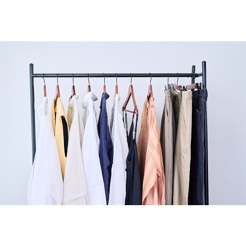 Ecru 木製ハンガー バー付 EC－100 アンティークブラウン 3本入