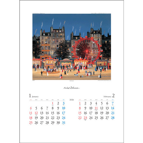 2026年版・壁掛】 全協 ミッシェル・ドラクロワ TD-30755｜【ハンズ