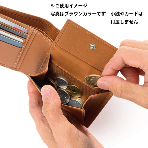 ミラグロ（MILAGRO） キップレザー ダブルステッチ 二つ折り財布