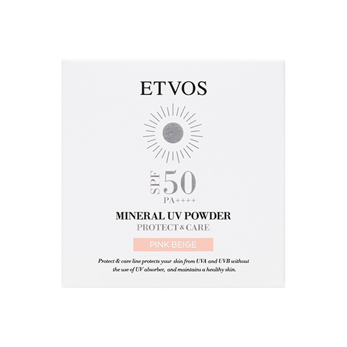 ETVOS ミネラルUVパウダー ピンクベージュ(2025) ETVOS エトヴォス ミネラルUVパウダー 2025年版 SPF50 PA++++ : ETVOS