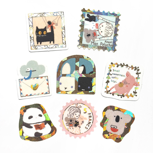 シール堂 キラピカシールフレーク ks-fs-50007 Kawaii Mon Peluche