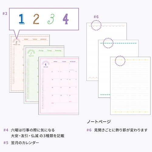 2026年1月始まり】 マトカ（MATOKA） 着ぐるみ B6 マンスリーブロック