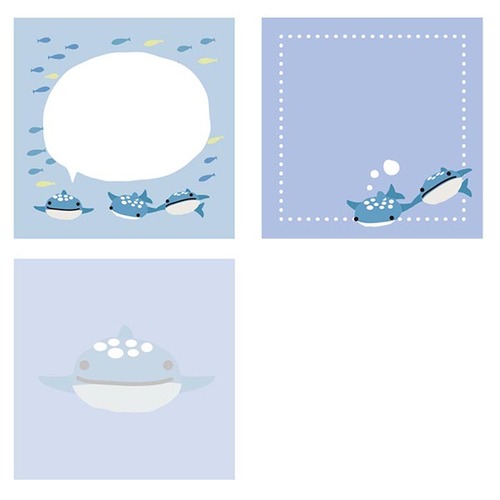 ラボクリップ（LABCLIP） トリオ水族館 ブロックふせん