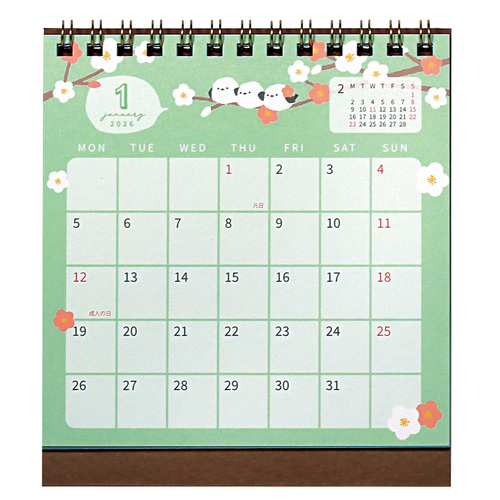 2026年版・卓上】 ラボクリップ（LABCLIP） 卓上カレンダー トリオ